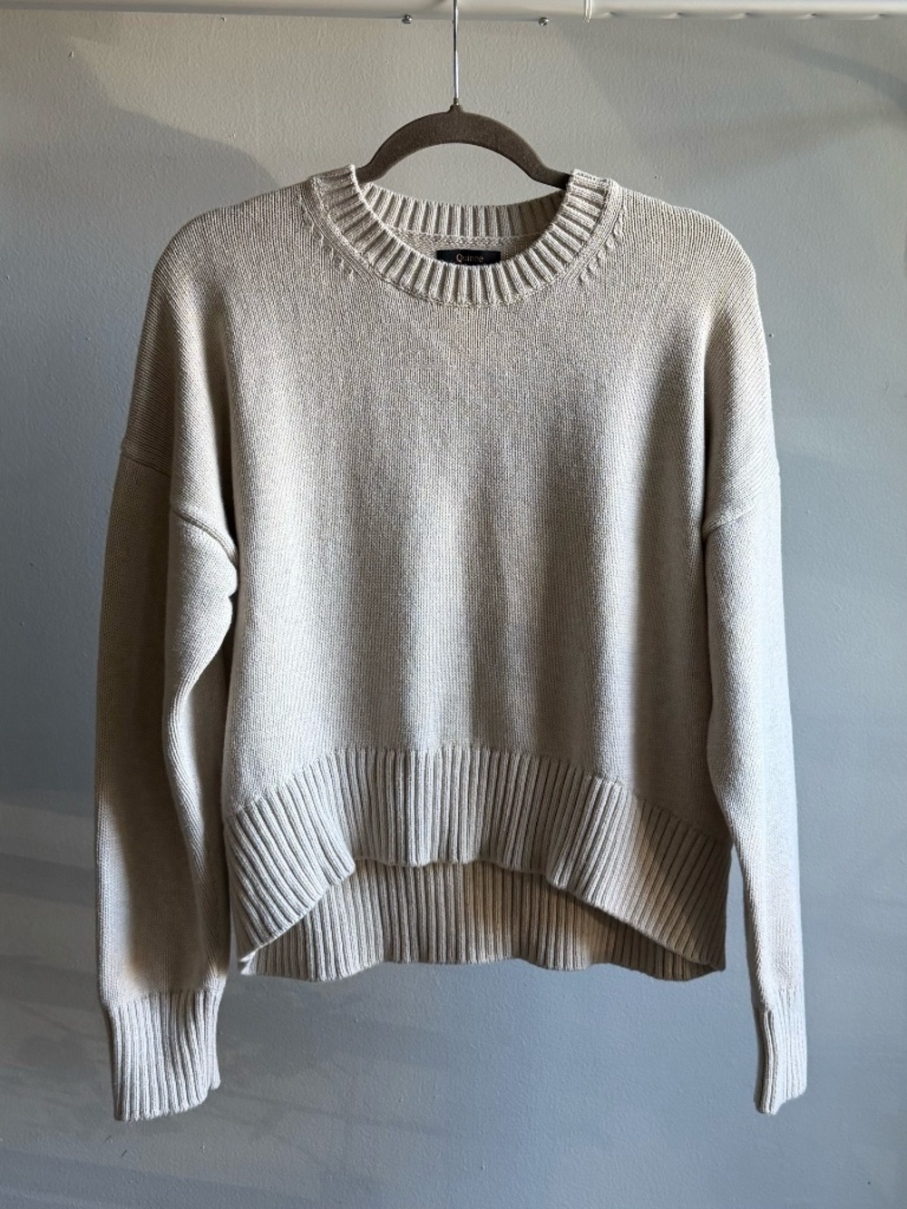 Quince Mongolian Cashmere Oversized Crewneck Sweater